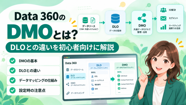Data 360のDMOとは？DLOとの違いやデータマッピングの仕組みを初心者向けに解説